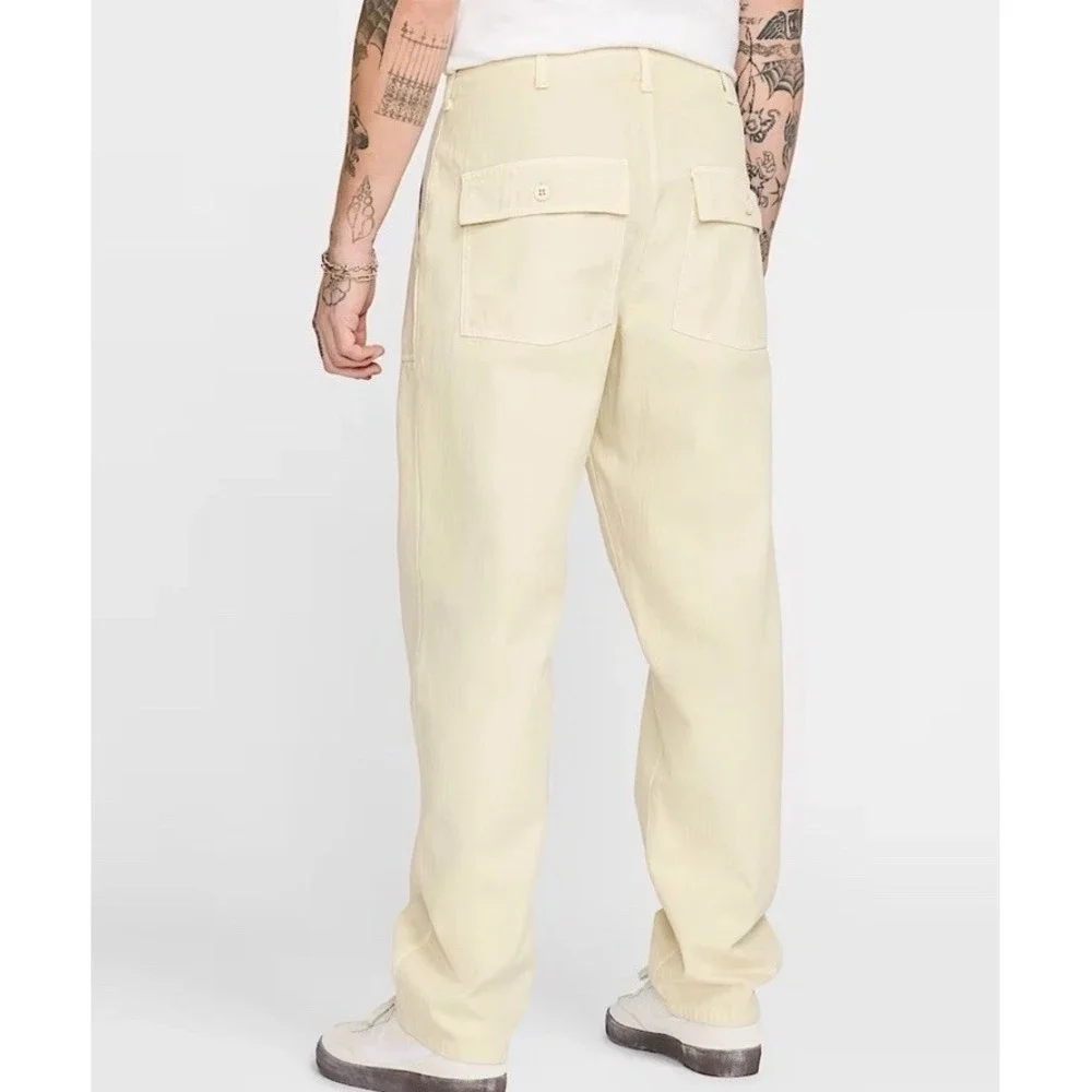 Nike Life Fatigue Pants Cotton Canvas Light Khaki Men's Size 32 New No TAG
